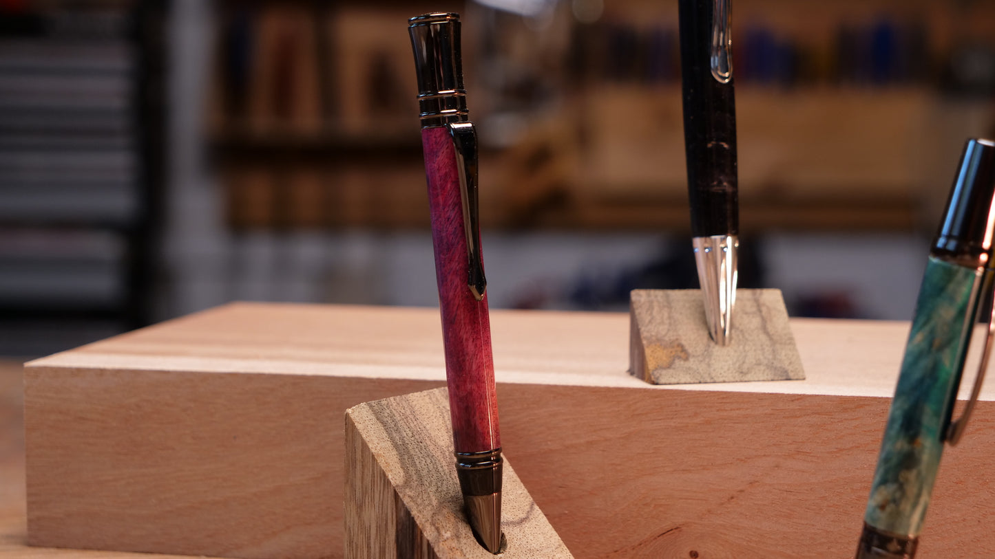 Dyed Burl Ballpoint Pen
