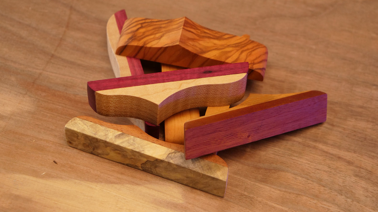 Reclaimed Wood Book Page Holders