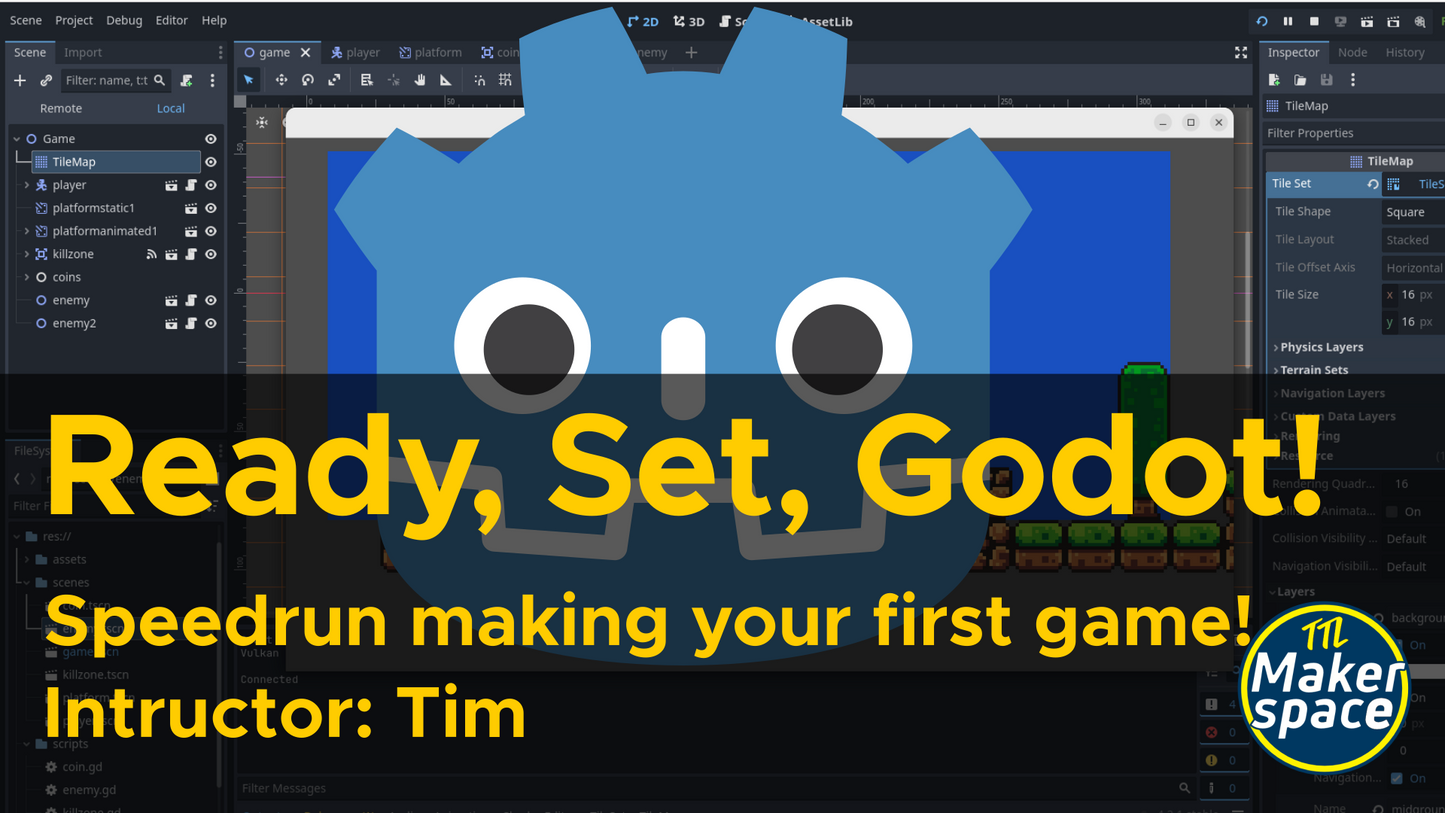 Ready Set Godot - Video Game Workshop Oct 25