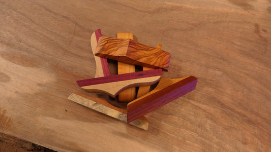 Reclaimed Wood Book Page Holders