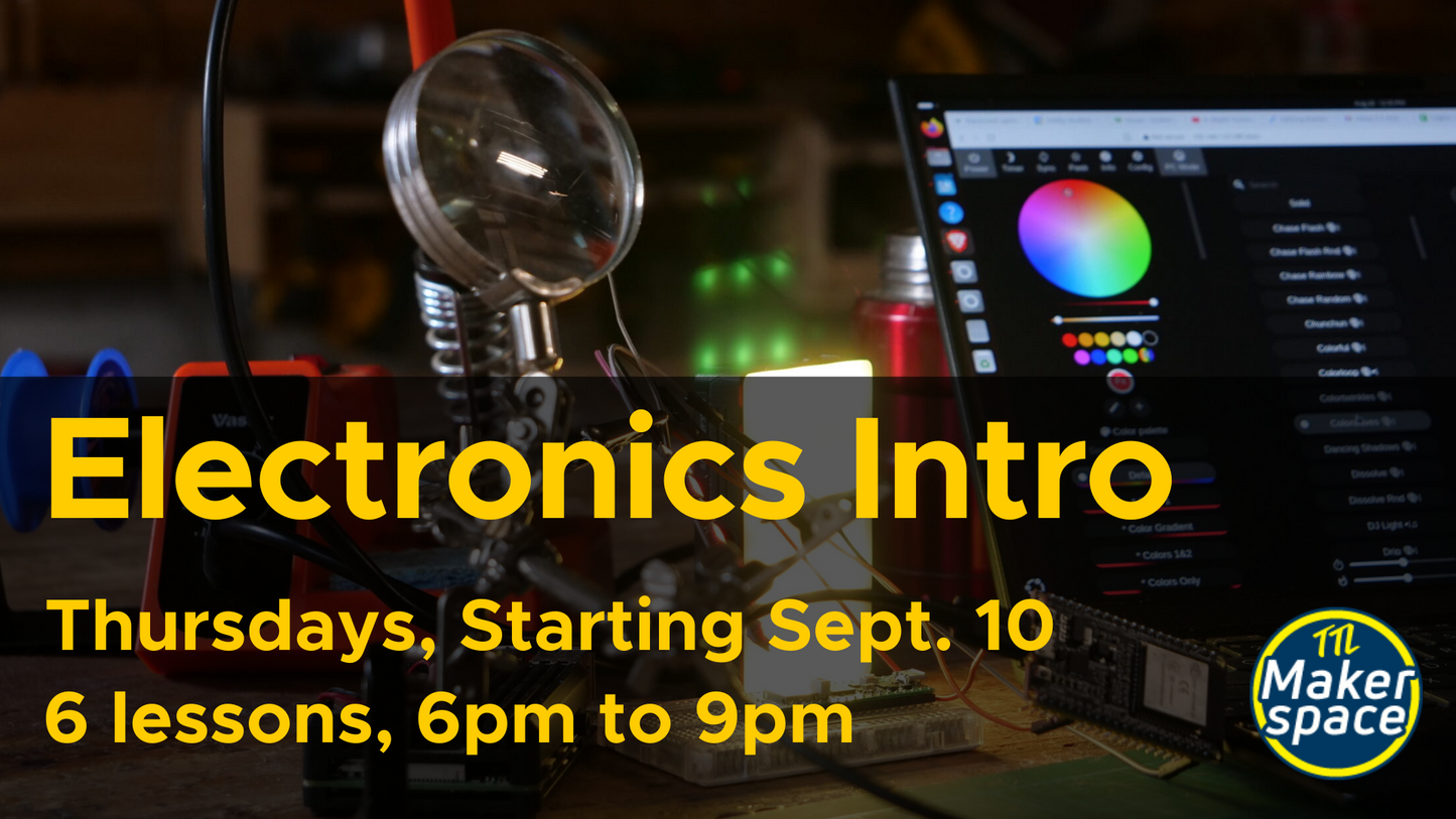 Interactive Electronics Sept 10 [6 weeks, Thursdays]