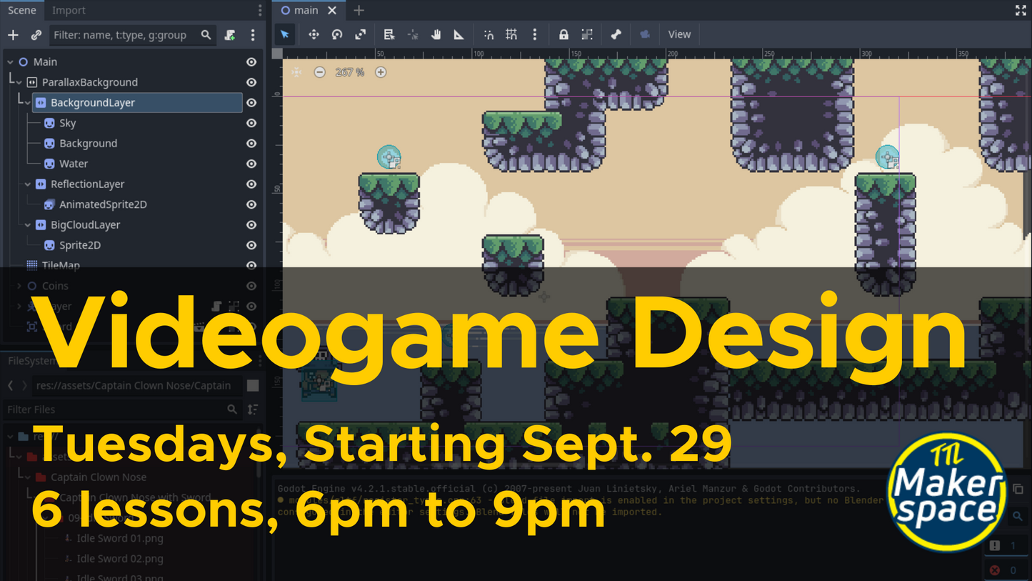 Game Design Comprehensive Sept 29 [6 weeks, Tuesdays]