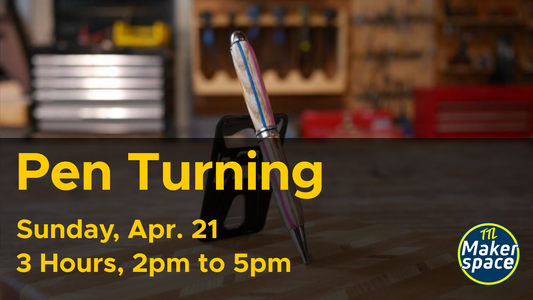Pen Turning workshop - Woodturning your own wood pen Apr 21