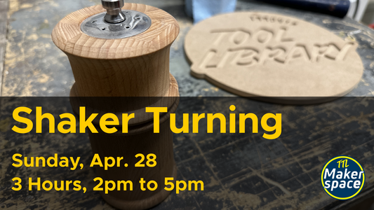Woodturning workshop - Salt and Pepper Shakers Apr 28