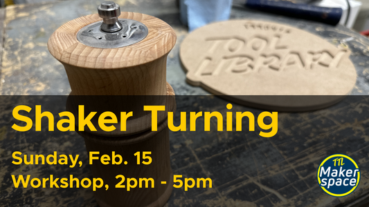 Woodturning workshop - Salt and Pepper Shakers Feb 15
